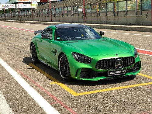 The Mercedes-AMG GT R at the Zolder Circuit in Belgium