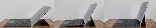The Surface keyboard can be used under different angles