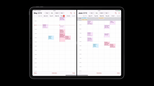 Comparing different months in the calendar app