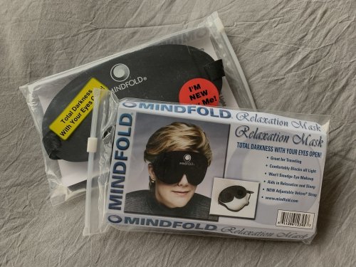 Maybe it's the font, maybe it's her haircut, but somehow I get a 80s vibe from the Mindfold's packaging :-)