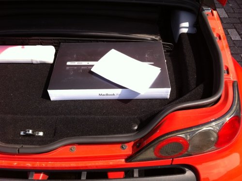The spacious trunk is big enough for a laptop or two
