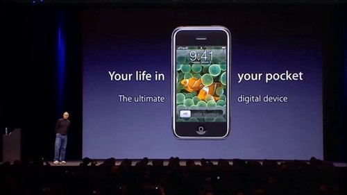 Steve Jobs introducing the original iPhone in 2007 as ‘ultimate digital device’