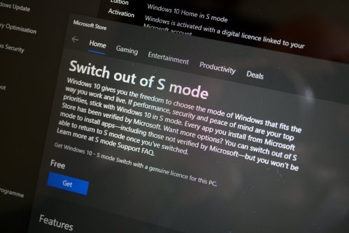 Switch out of S mode is possible and “free of charge”
