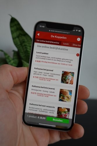 People use the app to order food - orders are forwarded to kitchen and delivery staff