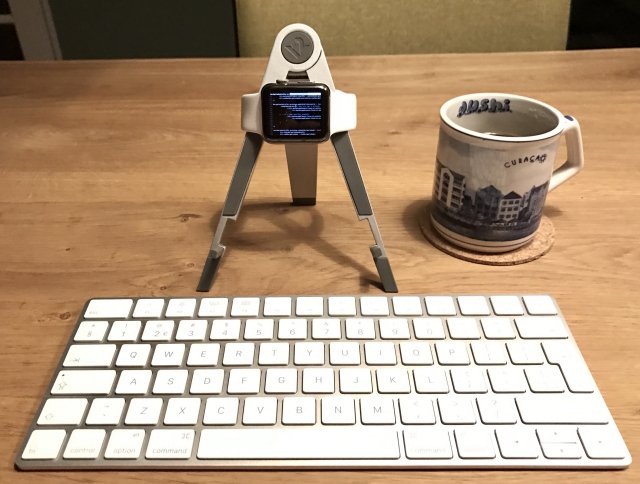 And so I did! Programming on Apple Watch using VIM, SSH, a Bluetooth keyboard and coffee. 