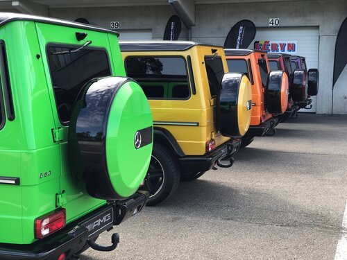 The Mercedes-AMG G63 comes in fancy colours, too