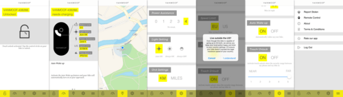 The VanMoof app