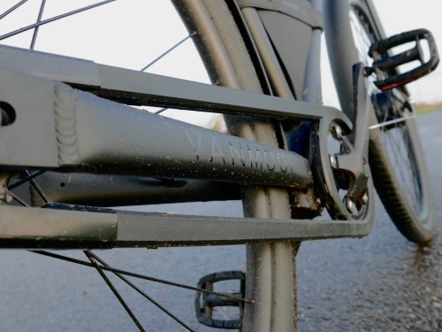 Chain guard made from flexible plastic is resilient to damage