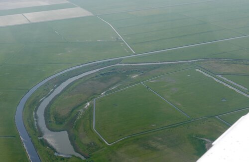 Texel from above, near Plassendaal / Westerkolk