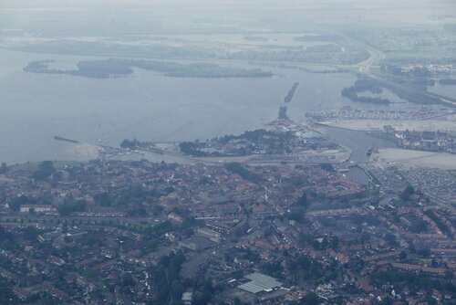 Dolfinarium Hardewijk (the blue dome in the center)