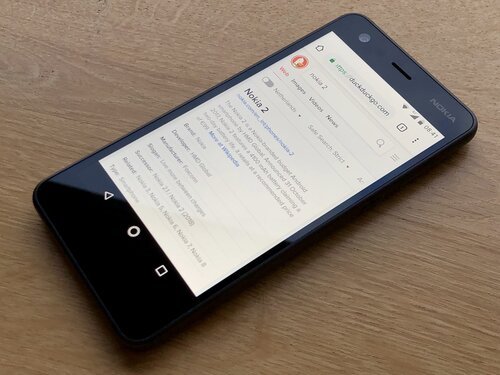 Nokia 2 with duckduckgo.com