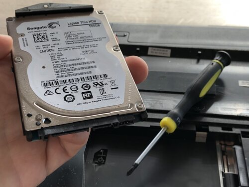 Defective harddisk 