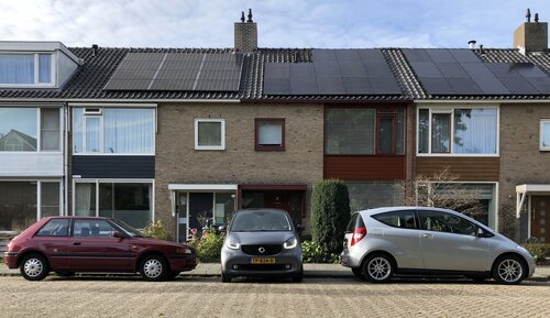 Typical Dutch street... atypical parking style :-)