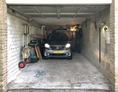 Smart in my garage, I can fit two of them... 