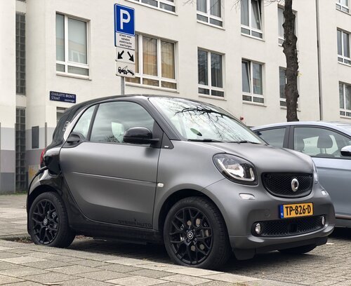 Charging the car on a public parking place