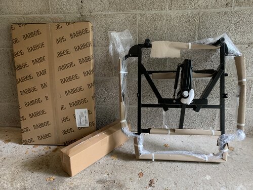 Front frame and wooden box (still packed)