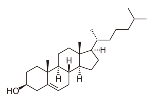 Chemical structure of Cholesterol