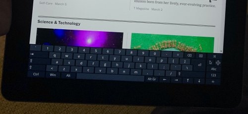 The 'onboard' virtual keyboard
