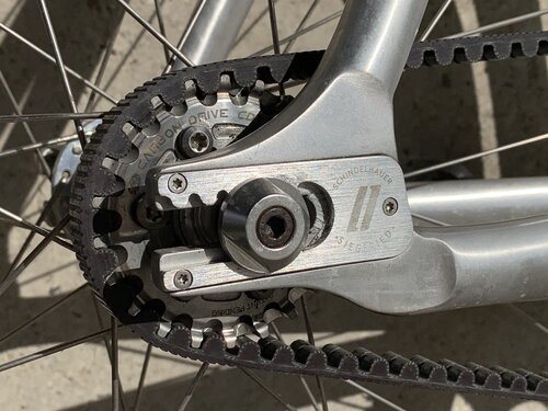 Belt drive fixed clearance gear