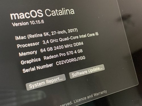 After installing the new RAM, I powered on my iMac to see if the new modules worked - they did!