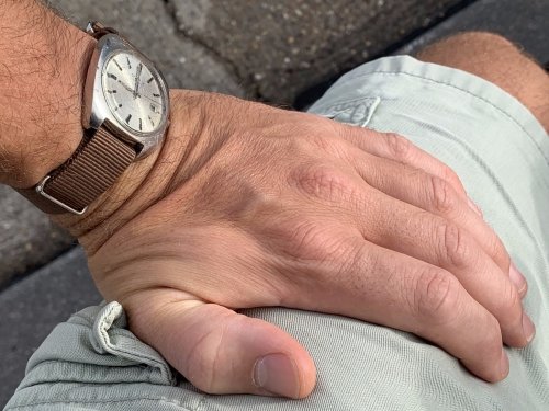 Wearing a 50 year old watch, I like it!