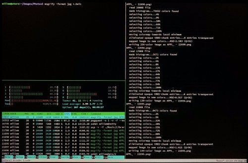 Batch converting HEIC image files to JPG using a VPS with a ton of CPU power