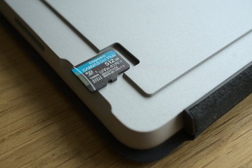 Extending storage on a Surface Go 2 is possible using a MicroSD card