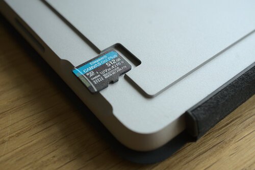 Extending storage on a Surface Go 2 is possible using a MicroSD card