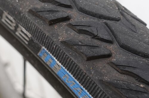 Only some signs of wear after 11.000KM - and not a single puncture! 