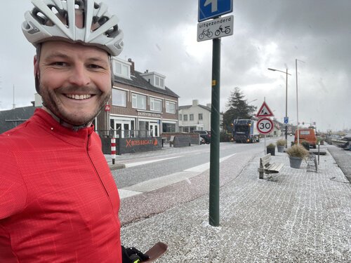 Training through chilling hail... (Haarlemmermeerpolder)