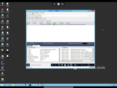 Migrating a Microsoft Hyper-V VPS to VMware ESXi using VMware vCentre Converter 