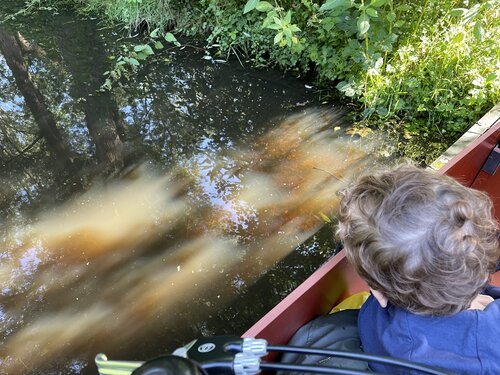 Look a little longer - do you see the bottom of this mighty river? Do you see the bubbles... making you wonder what hides underwater?