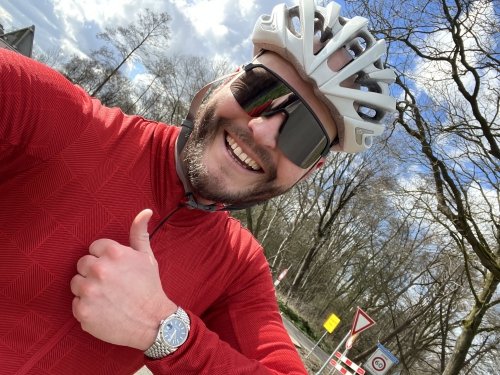 Tough enough, it's the perfect watch to join you on a pedal-powered adventure - making me a happy chap!