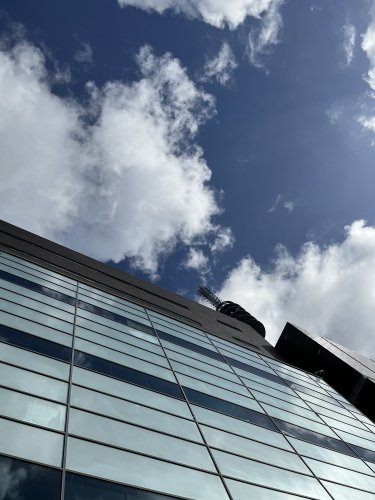 Clouds above the KPN DC2 datacenter in Amsterdam