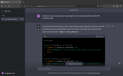 Generating code is as easy as typing in a descriptive prompt