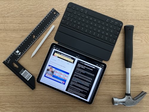 It's not a hammer, nor a ruler - but you can definitely use iPad as a tool!