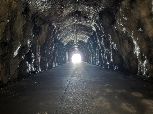 Training for a marathon: no mountain to high - just go through the tunnel... :-)