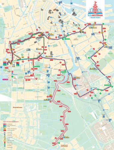 Route of the TCS Amsterdam Marathon