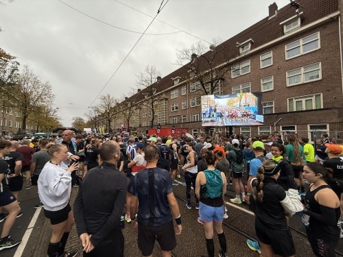 Lot's of folks on the street, many of them with a healthy tension in their tenure