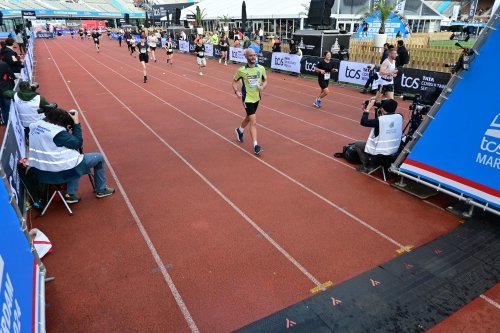 You finish in the Olympisch Stadion, that's a special feeling adding to the euphoria of counting down the final meters