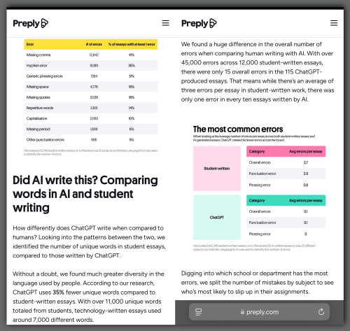 Research findings by Preply: Distinguishing AI-written texts from Human-written texts