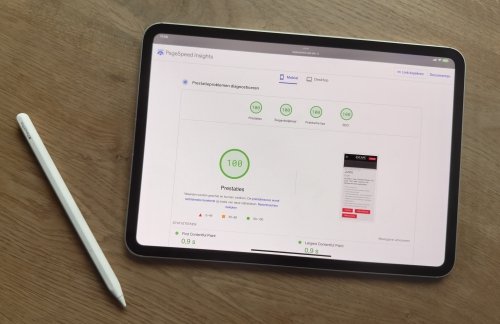 Scoring 100 out of 100 points in Google PageSpeed insights for speed, accessibility and search engine optimisation 