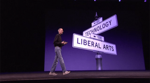 Magic happens at the intersection of technology and liberal arts, as Steve Jobs often said 