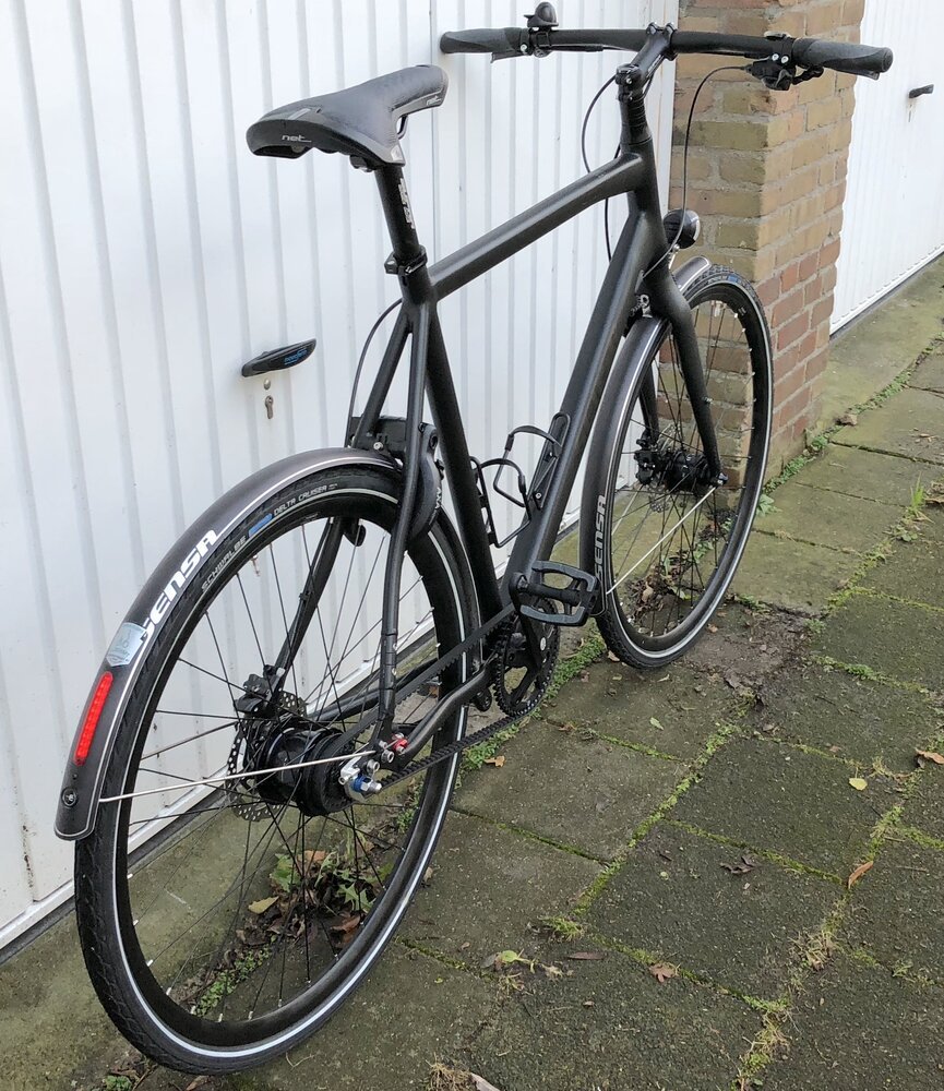 Sensa Cintura von hinten - mir gefiel das übermäßige Branding auf den Schutzblechen nicht