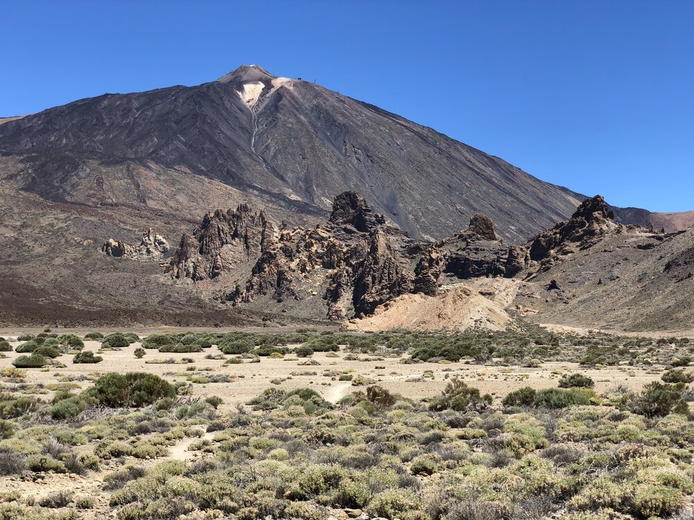 Pico del Teide von Süden der Caldera aus gesehen