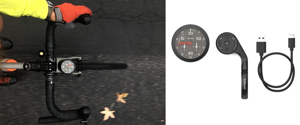 Omata One (omata.com) minimalistischer analoger Fahrradcomputer