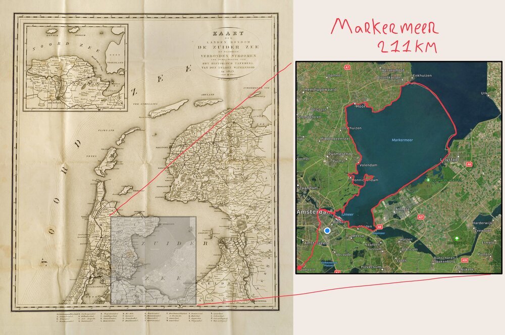 Rund um das Markermeer, durch die ehemalige holländische 