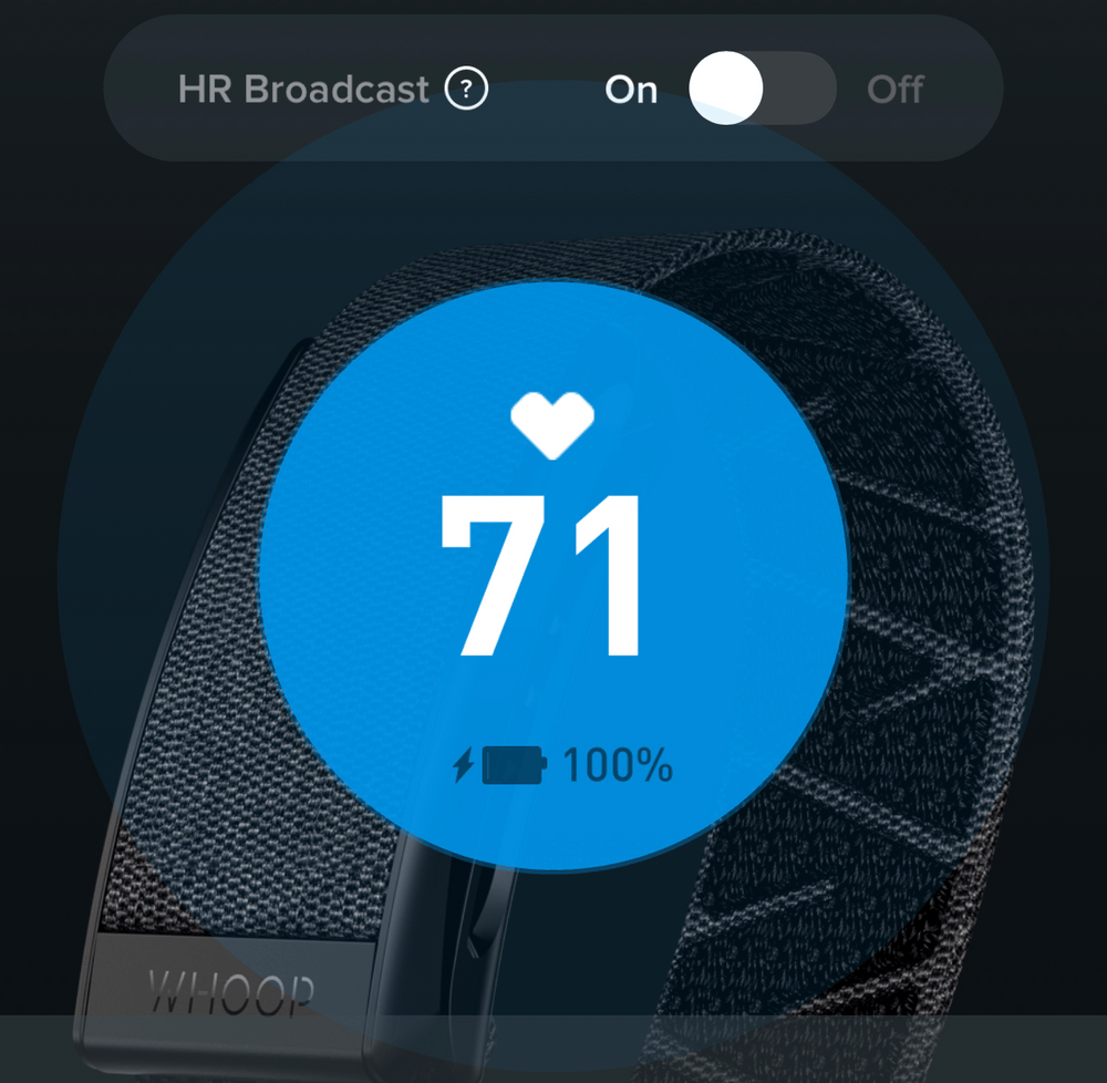 WHOOP Strap 3.0 kann Ihre Herzfrequenz an jedes Bluetooth-Gerät übertragen