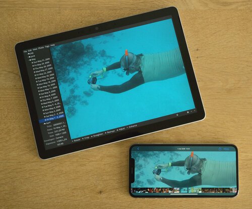 Glücklich zusammen: Verwenden der nativen iOS-Foto-App, um meine gesamte mit Shotwell verwaltete Fotosammlung zu durchsuchen