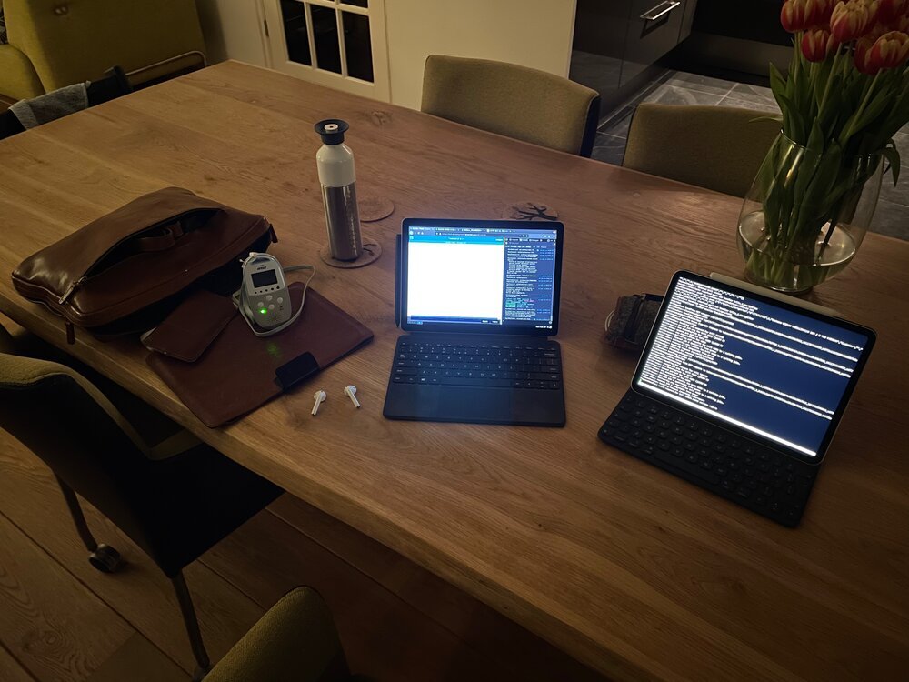 Zurück zum iPad Pro (rechts) nach einer unglaublichen Zeit mit WillemOS auf Surface Go (links)